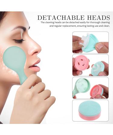 Beaupretty Facial Brush 3 Pieces Facial Cleansing Manual Face Scrubber Face Wash Brush Soft Silicone Facial - Buy Online on GoSupps.com