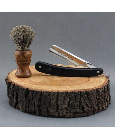 JAG 5-Part Shaving Razor Set - Premium Straight Razor Shaving Brush Leather Strop Grinding Paste & Alum Stick - Perfect for All Blades & Knives | International Shipping - Buy Online on GoSupps.com