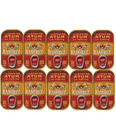 Ramirez cut tuna fillets - a taste experience from the sea |Premium quality |Tuna in olive oil Portugal 10 x 120g