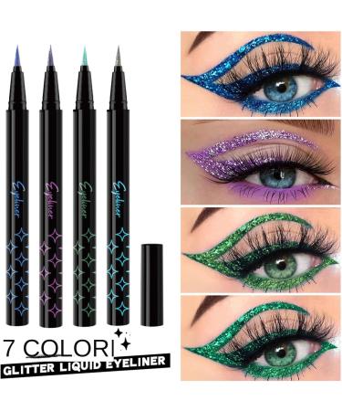  Fravsiu eyeliner kit glitter eyeliner eyeliner pencil glitter eyeliner makeup kit eyeliner for special events waterproof glitter eyeliner versatile shades for eyeliner - Buy Online on GoSupps.com