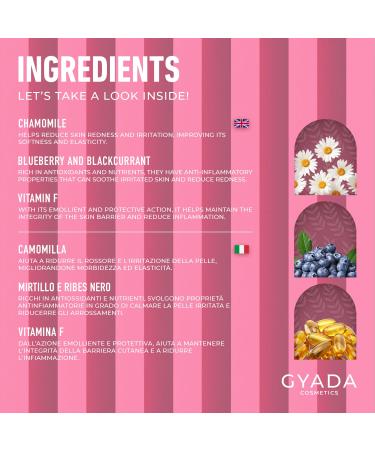 GYADA Soothing & Hydrating Face Serum N.2 - Vitamin F & Blueberry Extract for Sensitive Skin - Vegan Cruelty-Free 1 fl oz - Buy Online on GoSupps.com