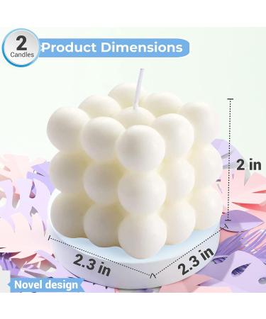Handmade Bubble Candle Set | 2 PCs Soy Wax Fragrance Candles for Aromatherapy & Aesthetic Decoration - Buy Online on GoSupps.com