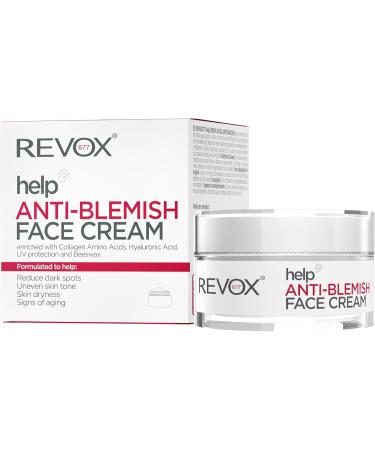 REVOX B77 Help AntiBlemish Face Cream 50 ml Reduces Dark Spots Evens Skin Tone Hydrates Reduces Dryness Softens Sensitive Skin Minimizes Wrinkles - Buy Online on GoSupps.com
