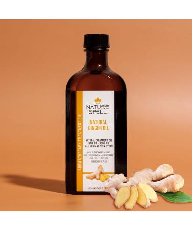 Nature Spell Ginger Treatment Oil for Hair & Body - 150 ml | Nourishing & Revitalizing | Free International Shipping - Buy Online on GoSupps.com