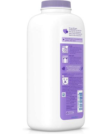 Johnson's Lavender Baby Powder - Gentle Cornstarch Formula, Hypoallergenic, Paraben-Free - 15 oz (Pack of 6) - Buy Online on GoSupps.com