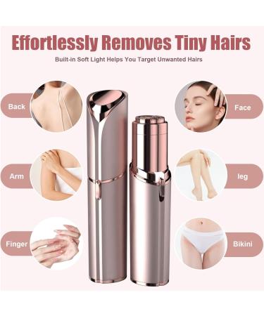All-Round Facial Hair Remover for Women 3D Fast Electric Hair Removal Device Floating Shaving Head Electric Hair Removal Device with Light Washable Perfect for Upper Lip and Eyebrow Trimming - Buy Online on GoSupps.com