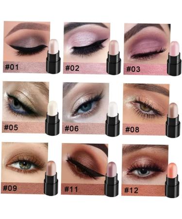 Angoily 24 Pcs 12 Shadow Box Eyeshadow Stick Colorful Eyeshadow Pencil Eyeshadow Crayons Cosmetics - Buy Online on GoSupps.com