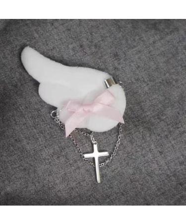 Muloo Angel Wing Hair Clip for Girls Y2K Punk Hairpins Bowknot Hairclips Animation Hair Barrettes Subculture Hair Accessories Pink - Buy Online on GoSupps.com