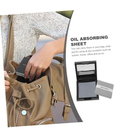 VINTORKY 1 Set Sheets Powder Puff Mirrors Facial Oil Blotting Paper Face Cleaning Paper Face Cleaning Oil Paper Oil Absorbing Tools Paper for Oil Absorbing Oily Glass Cleansing Paper - Buy Online on GoSupps.com