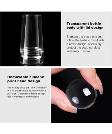 One Piece Clear Silicone Jelly Stamper With Scraper Clear Nail Art Jelly Stamper Nail Art Stamping Stamper for Manicure Tools Nail Art Stamper Scraper for DIY Nail Decor Stamper & Scraper - Buy Online on GoSupps.com