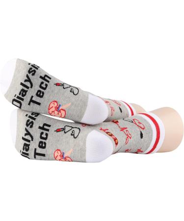 PXTIDY Dialysis Tech Socks Set - Perfect Gift for Phlebotomists and Renal Nurses | 2 Pairs Included - Buy Online on GoSupps.com
