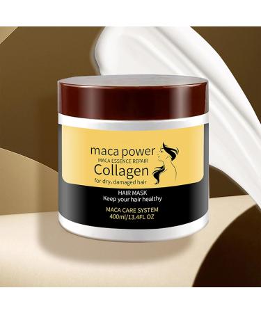 Collagen Hair Treatment 14oz - Collagen Hair Mask - Conditioning Argan Oil Hair Mask - Collagen Hair Mask Essence for Dry Damaged Hair - 400ml - Buy Online on GoSupps.com