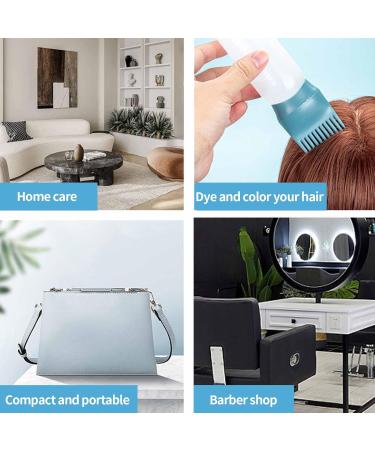 CutitiUU 4pcs Hair Dye Brush Bottle Hair Oil Applicator Bottle 160ml Hair dye oil bottle dark powder + dark purple + dark gray + dark green Plastic Comb Color Applicator Bottle with Graduated Scale - Buy Online on GoSupps.com