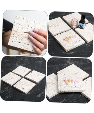 Ipetboom 1pc Nail Pad Magnetic Trays Manicure Board Nail Art Display Stand Photo Holder Clip Stand Peg Board Display Stand Decor Manicure Adornment Square Stone Display Board - Buy Online on GoSupps.com