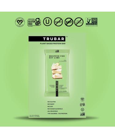 Buy TRUBAR Vegan Protein Bar - Key Lime Flavor | Gluten Free Dairy Free Non-GMO | 12G Protein & Fiber | Healthy On-the-Go Snack | 12 CT - Buy Online on GoSupps.com