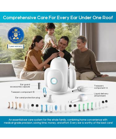 BEBIRD Home 30S Ear Care System - Advanced Ear Cleaner with FHD Camera & UVC Light | Complete Earwax Removal Kit for Adults & Kids - Buy Online on GoSupps.com