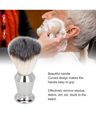 Beard Foam Brush with Stainless Steel Handle - Easy to Clean Soft Bristles for Men | Perfect for Home & Travel - Buy Online on GoSupps.com