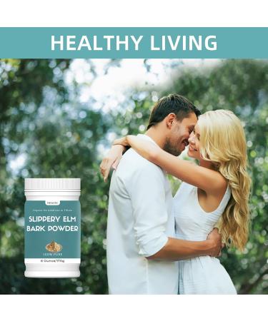Hznxolrc 6 oz Organic Slippery Elm Powder Organic Slippery Elm Bark Powder 100% Pure & Natural Food-Grade Helps Soothe The Throat and Coughing Vegan Pet Friendly - Buy Online on GoSupps.com