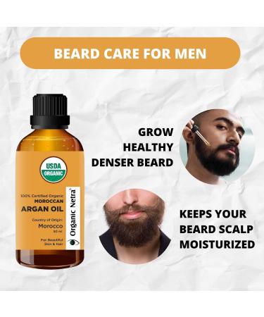 Organic Netra Moroccan Argan Oil for Skin & Hair 100% Organic Pure & Natural Cold Pressed Oil Soothes & Heals Skin Reduces Wrinkles & Stretch Marks 50ml - Buy Online on GoSupps.com