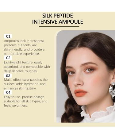 Deep Collagen Silk Peptide Intensive Ampoule Anti Aging Serum for Face Tightening Facial Serum for Smooths Wrinkles Improves Elasticity 2pcs - Buy Online on GoSupps.com