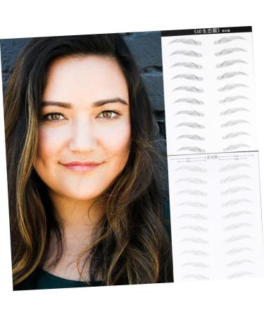 Beavorty 4 Sheets Pairs Hair Like Authentic Eyebrows Eyebrow Makeup Tools Eyebrow Stickers Patch Water Proof - Buy Online on GoSupps.com