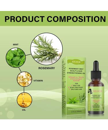 Rosemary Essential Oil Asudaro 59Ml Natural & Pure Dropper Rosemary Oil Hair Essential Oil With Glass For Men And Women Scalp Care Strengthens Hair Stimulates Hair Growth - Buy Online on GoSupps.com