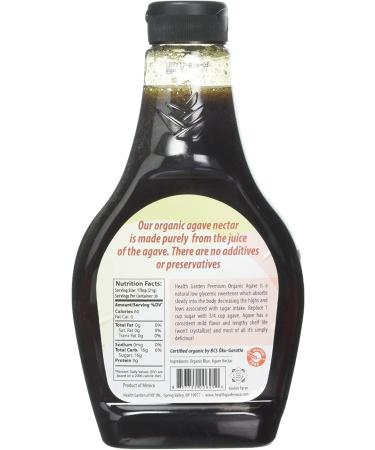 Health Garden Raw Agave Sweetener 23.28 oz - Natural, Low-Calorie Sweetener - Buy Online on GoSupps.com