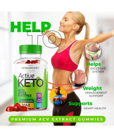 Active Keto ACV Gummies - 30 Days Supply of Advanced Apple Cider Vinegar Gummys for Shark Keto Actives - Buy Online on GoSupps.com
