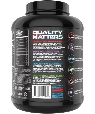 VMI Sports Major Mass Lean Mass Gainer | Protein Powder for Muscle Gain | Weight Gainer for Men & Women | Cinnamon Crunch | 4 Pounds - Buy Online on GoSupps.com