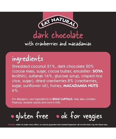 Eat Natural Bars |20 Assorted Fruit & Nut Cereal Bars Multipack |7x Almond & Sultana 7x Almond & Apricot 6x Cranberries & Macadamias Gluten Free Snack Bars | Natural Ingredients | Sold by EPL - Buy Online on GoSupps.com