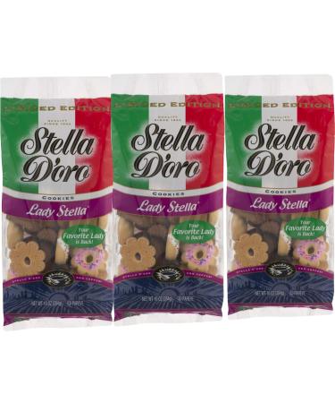 Stella D'oro Lady Stella Cookies 10 oz. Bag- Stella D'oro Italian Touch Cookie Assortment (3 Bags) - Buy Online on GoSupps.com