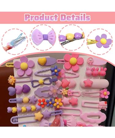 Mezrkuwr 28 Pieces Girls Hair Clips Girls Hair Accessories for Girls Cute Candy Color Kids Hair Clips for Girls Pink Hair Accessories for Women Girls - Buy Online on GoSupps.com