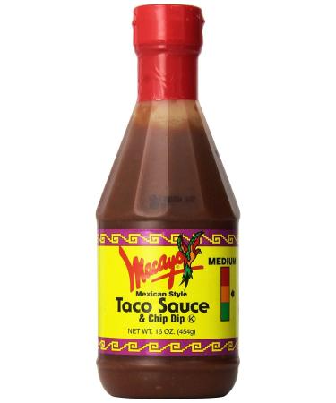 Macayos Taco Sauce & Chip Dip 16oz - Medium | Authentic Mexican Style - Buy Online on GoSupps.com