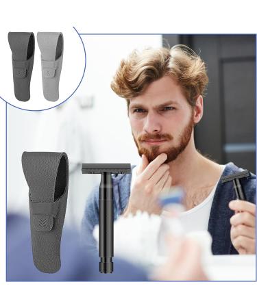 TIESOME Razor Case for Travel 2Pcs Waterproof Razor Cover Bag Portable Shaver Protective Case Razor Carrying Case Beard Trimmer Storage Safety Razor Case for Man Manual Razor (A) - Buy Online on GoSupps.com