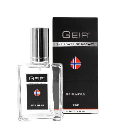 Geir Ness Eau de Parfum Spray For Men - Long Lasting Fresh Cool Scent - Mix of Refreshing Norwegian Mountain Fragrance Fresh 1.7 Fl Oz (Pack of 1)