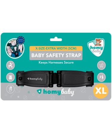 HOMYBABY Car Seat Safety Clip | Anti Escape Car Seat Strap | Harness Chest Clip | Prevent Children Taking Their Arms Out of The Straps | Seat Belt Clip (XL)