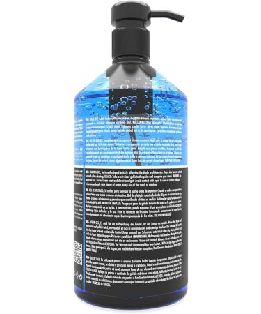 Black & Red Shaving Gel for Men 1000ml - Non-Foaming Razor Gel for Precise Shave | Cool & Refreshing Beard Contour Shaving - Buy Online on GoSupps.com