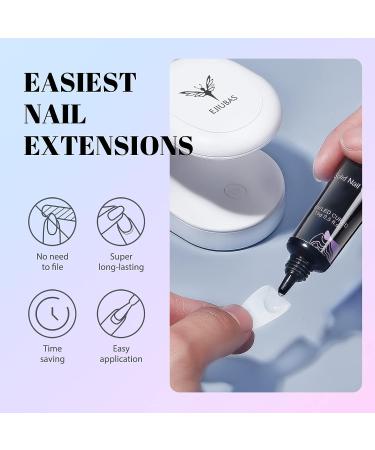 300PCS Short Almond Gel Nail Kit with Lamp - Ejiubas Gel Nail Tips, Glue & Extensions - Buy Online on GoSupps.com