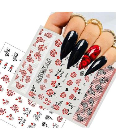 Manicure Cupid Cartoon Valentine Nail Art Stickers Love Heart 3D Decals Letters(STZ-G073) - Buy Online on GoSupps.com
