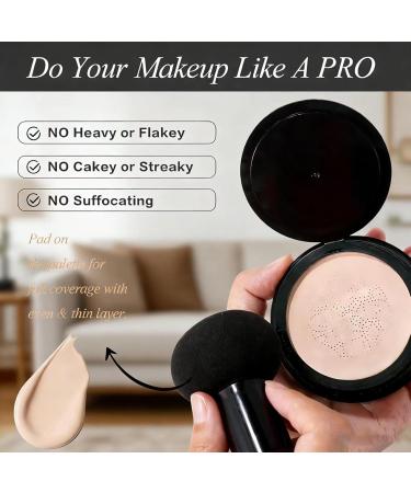 ELAIMEI Mushroom Head Air Cushion CC Cream Lightweight & Long-Lasting Foundation with Concealer Hydrating Formula for Natural Glow Suitable for All Skin Types - Buy Online on GoSupps.com