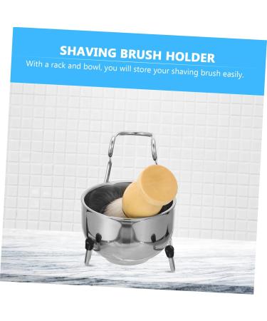 Premium Stainless Steel Shaving Brush Set for Men - 11.2x8.1cm | Metal Cleaning Brush | Available in Various Colors - Buy Online on GoSupps.com
