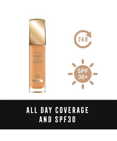 Max Factor Radiant Lift Liquid Foundation SPF30, Hyaluronic Acid, Dark Skin Tone - 095 Tawny 30ml - Buy Online on GoSupps.com