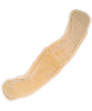 Merauno Lamb Wool Moon Belt Saddle Belt - Anatomically Concave Dressage Belt (85cm Natural Black) - Premium Merino Wool Superior Slip Resistance - Buy Online on GoSupps.com