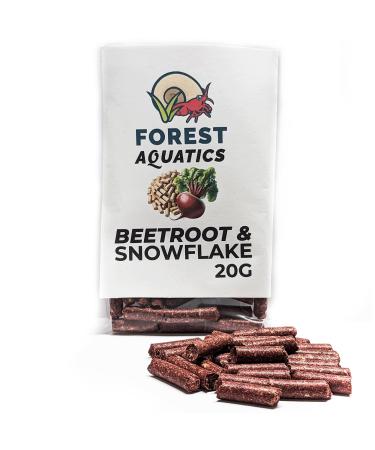 Beetroot Snowflakes for Freshwater Shrimp and Snails (20 g)