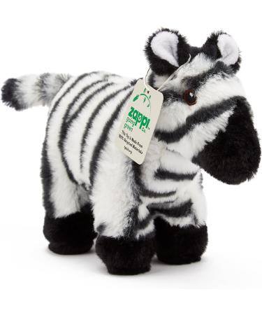 Zappi Co Ultra Soft Zebra Plush Toy - 23cm Length | Eco-Friendly Newborn Gift - Buy Online on GoSupps.com