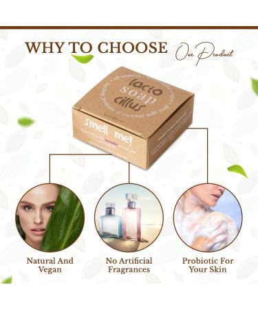 Lactosoapcillus Probiotic Bar Soap | Natural Vegan Lavender Soap | Plant-Based No Harsh Chemicals & No Artificial Fragrance - Buy Online on GoSupps.com