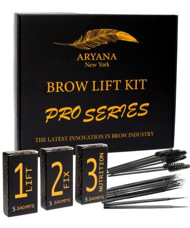 ARYANA NEW YORK Eyebrow Lamination Kit Professional | At Home DIY and Salon Use Professional brow lamination kit | Perm For Feather Brows | Instant Professional Lift For Fuller Trendy Eyebrows | Brow Lift Sachet Profession…