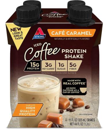 Atkins Milk Chocolate and Cafe Caramel Protein Shake Bundle (12 + 12 Count) - Buy Online on GoSupps.com