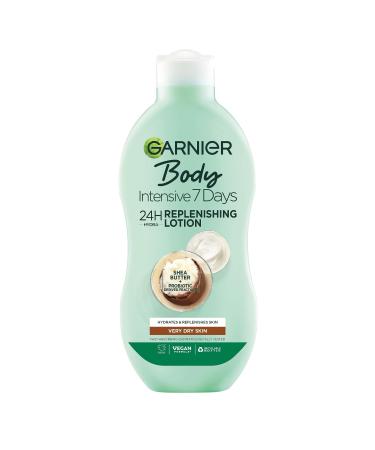 Garnier Intensive 7 Days Body Lotion For Dry Skin Fast Absorbing Non Greasy And Non Sticky Nourishing Body Moisturiser Shea Butter 250 Ml Pack Of 1 mix Shea