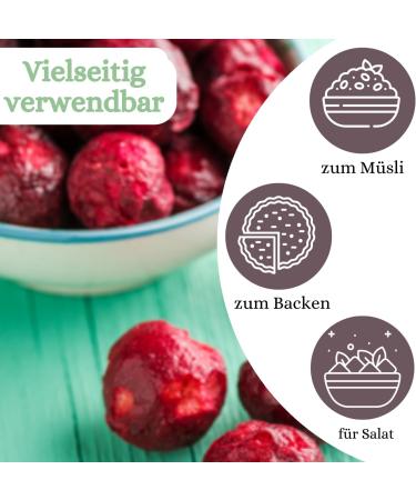  1001 Frucht 1001 Frucht Freezer Dried Sauce Cherries 100g Natural No Added Sugar From Germany Premium Oxygen Cherries Created & Sun Dried Whole Fruits - Buy Online on GoSupps.com